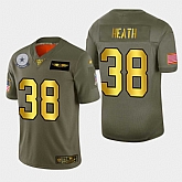 Nike Cowboys 38 Jeff Heath 2019 Olive Gold Salute To Service 100th Season Limited Jersey Dyin,baseball caps,new era cap wholesale,wholesale hats